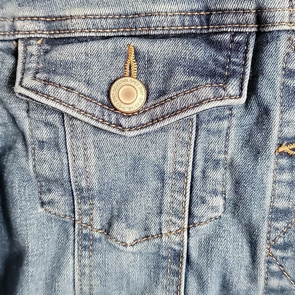 Girls SO, Jean jacket, XL(14-16).Like new.